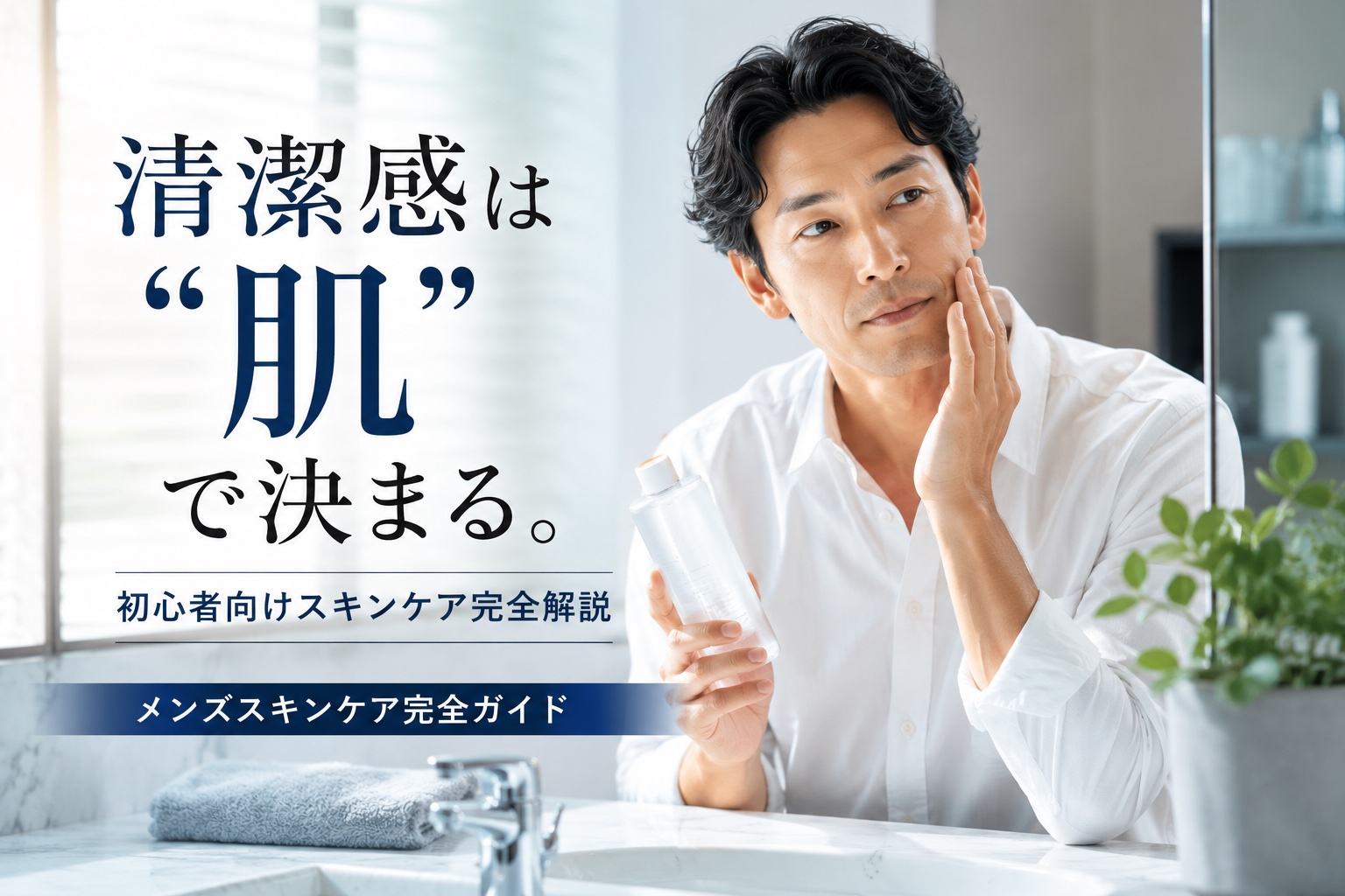 40代男性のスキンケアは保湿だけでOK